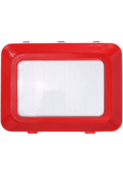 Kırmızı Stil Yaratıcı Gıda Saklama Tepsisi Gıda Taze Tutma Taze Spacer Organizatör Gıda Koruyucu Buzdolabı Gıda Saklama Kutusu (Yurt Dışından)