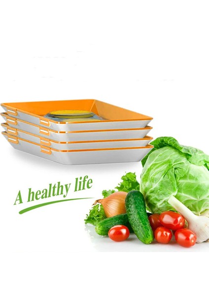 Kırmızı Stil Yaratıcı Gıda Saklama Tepsisi Gıda Taze Tutma Taze Spacer Organizatör Gıda Koruyucu Buzdolabı Gıda Saklama Kutusu (Yurt Dışından) indirimleri