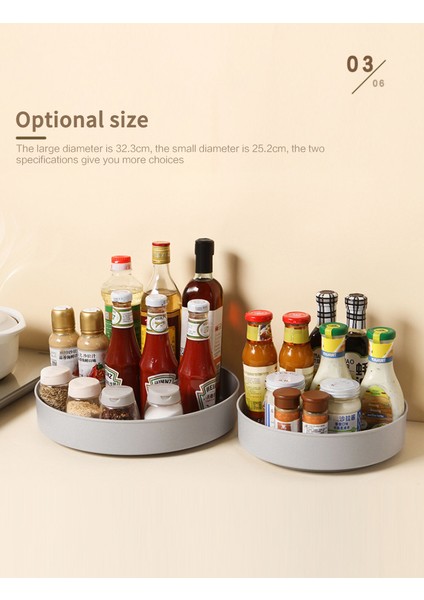 Mavi 1 Adet Tarzı 3 Parça Dönebilen Depolama Tepsisi Kaymaz Mutfak Dolabı Tembel Susan Döner Tabak Geniş Taban Depolama Kutusu Mutfak Düzenleyici (Yurt Dışından) modelleri