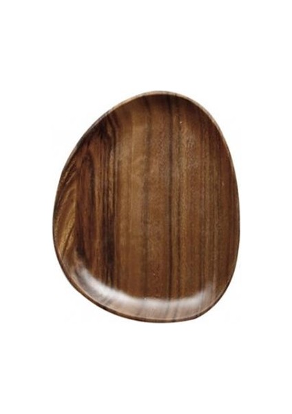 No.1 Tarzı Düzensiz Oval Ceviz Ağaç Yuvarlak Pasta Servis Tabak Dikdörtgen Yiyecek Tabağı Kuru Meyve Saklama Tepsi Tatlı Sofra Malzemeleri (Yurt Dışından)