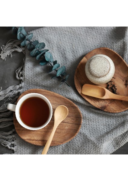 No.1 Tarzı Düzensiz Oval Ceviz Ağaç Yuvarlak Pasta Servis Tabak Dikdörtgen Yiyecek Tabağı Kuru Meyve Saklama Tepsi Tatlı Sofra Malzemeleri (Yurt Dışından) fırsatları