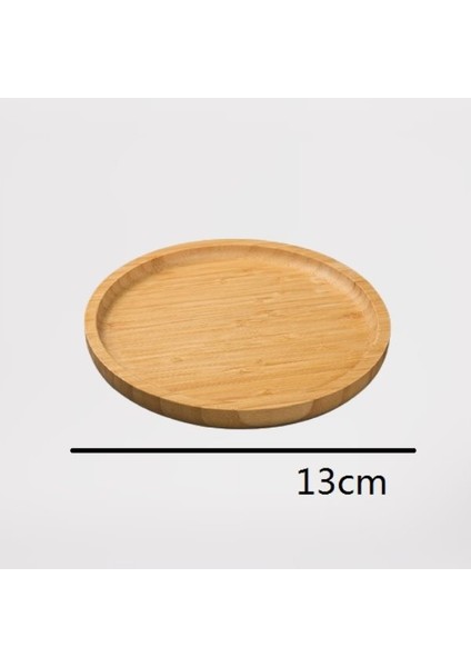Bambu Ahşap Tarzı Yuvarlak Ahşap Tabaklar El Yapımı Yemek Tabakları Için Ahşap Tabaklar Meyve Yemekleri Atıştırmalıklar Tatlı Servis Tepsi Masaüstü Servis Takımı (Yurt Dışından)