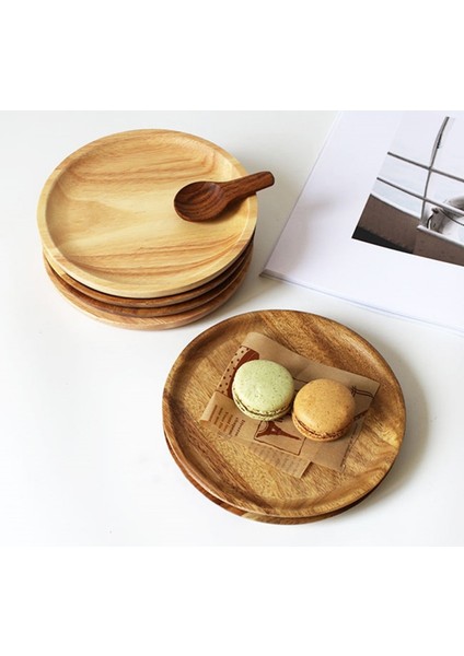 Bambu Ahşap Tarzı Yuvarlak Ahşap Tabaklar El Yapımı Yemek Tabakları Için Ahşap Tabaklar Meyve Yemekleri Atıştırmalıklar Tatlı Servis Tepsi Masaüstü Servis Takımı (Yurt Dışından) fiyatları