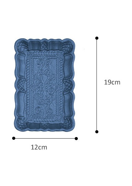 Mavi S Tarzı Nordik Ahşap Tepsi Meyve Tatlı Saklama Tepsisi Takı Kozmetik Organizatörler Retro Çay Tabak (Yurt Dışından)