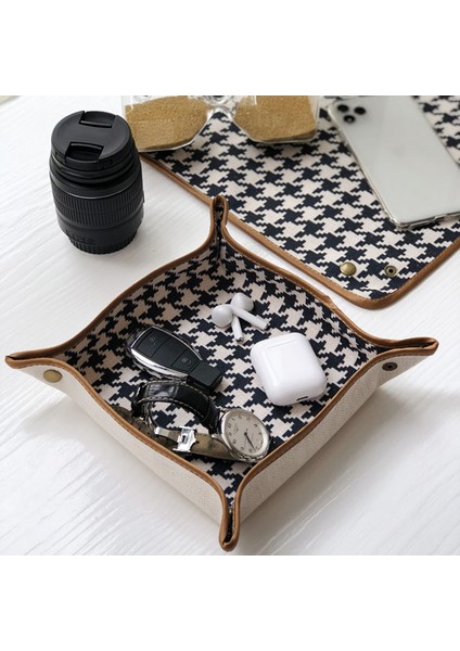 C-L Stili Jınserta Katlanır Kumaş Tepsi Kozmetik Saklama Kutusu Anahtarlar Paralar Masaüstü Eşyalar Saatler Cüzdan Telefon Konteyner Kutusu Dekorasyon Hediye Için (Yurt Dışından) modelleri