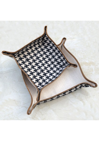 C-L Stili Jınserta Katlanır Kumaş Tepsi Kozmetik Saklama Kutusu Anahtarlar Paralar Masaüstü Eşyalar Saatler Cüzdan Telefon Konteyner Kutusu Dekorasyon Hediye Için (Yurt Dışından) indirimleri