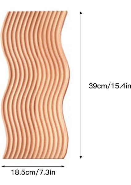 39X18.5X2CM Stili Ahşap Tepsi Su Dalga Doğrama Tahtası Ev Ekmek Tahtası Öğleden Sonra Çay Tepsisi Tabak Sebze Meyve Tahtası Depolama Organizatörü (Yurt Dışından)