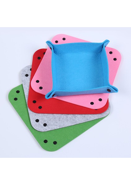 Pembe Tarzı Yaratıcı Kumaş Keçe Masaüstü Saklama Kutusu Ev Yaşam Malzemeleri Saklama Kutusu Basit Anahtar Takı Saklama Düzenleyici Katlanabilir (Yurt Dışından) modelleri