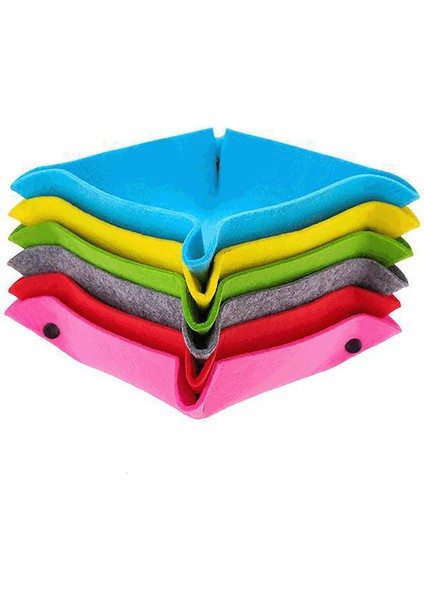 Pembe Tarzı Yaratıcı Kumaş Keçe Masaüstü Saklama Kutusu Ev Yaşam Malzemeleri Saklama Kutusu Basit Anahtar Takı Saklama Düzenleyici Katlanabilir (Yurt Dışından) fırsatları