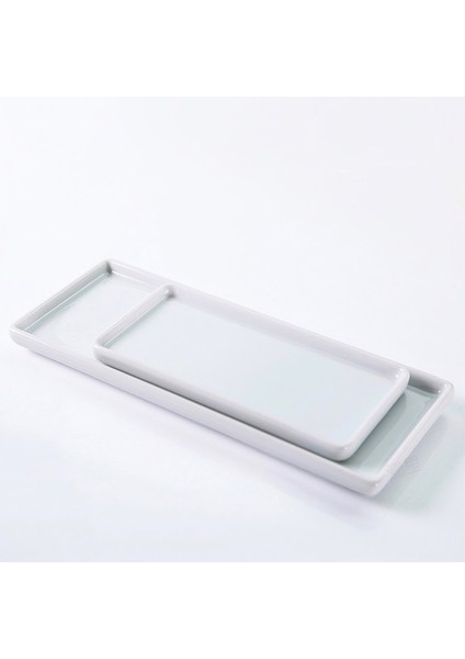 1pcs Small Style Japon Tarzı Dikdörtgen Seramik Tepsi Tabak Beyaz Porselen Dikdörtgen Tabak Ağız Gargara Bardağı Tepsi Banyo Yaşam Depolama Tepsi (Yurt Dışından) fiyatları