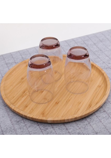 30CM Tarzı 30 cm Ahşap Yuvarlak Servis Tepsisi Ahşap Tabak Çay Yiyecekler Içecekler Tablası Yemek Tabakları Akşam Yemeği Dana Bifteği Meyve Atıştırmalık Tepsi (Yurt Dışından) fiyatları