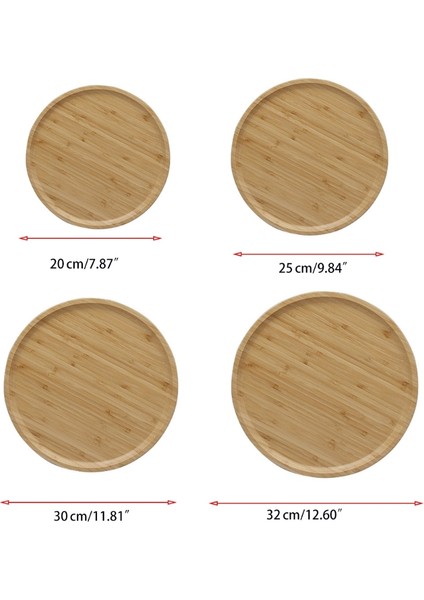 30CM Tarzı 30 cm Ahşap Yuvarlak Servis Tepsisi Ahşap Tabak Çay Yiyecekler Içecekler Tablası Yemek Tabakları Akşam Yemeği Dana Bifteği Meyve Atıştırmalık Tepsi (Yurt Dışından) modelleri