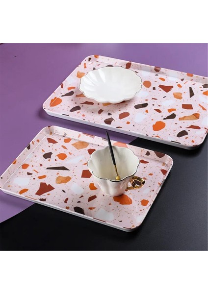 Pembe 20.7X14.5X2CM Stili Çay Kahvaltı Ekmeği Atıştırmalık Saklama Tepsileri Plastik Tatlı Servis Kare Aksesuarlar Kozmetik Tabak (Yurt Dışından) fiyatları