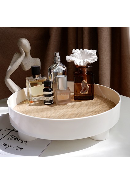 Kare Siyah Stil Nordik Minimalist Masaüstü Depolama Kutusu Yuvarlak Plastik Depolama Tepsi Oturma Odası Kozmetik ve Kırtasiye Düzenleyici Ev Dekorasyonu (Yurt Dışından) fiyatları