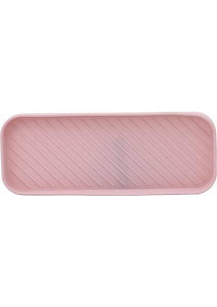 Pembe Tarzı Mutfak Lavabo Düzenleyici Silikon Süzgeç Tabağı - Bulaşıklar, Su Bardağı, Meyve, Sebze, Sünger Tutucu ve Sabunluk (Yurt Dışından)