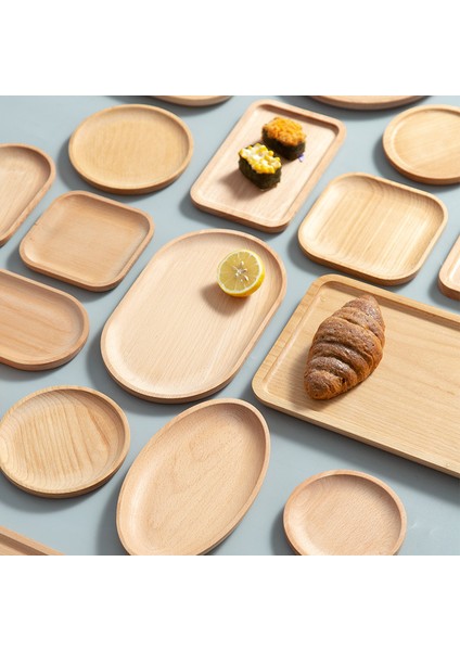 Yuvarlak 13CM Stili Kayın Katı Ahşap Saklama Tepsileri Dekoratif Tatlı Meyve Ekmek Ahşap Tabaklar Dikdörtgen Yuvarlak Fincan Çay Tepsi Tabak Sofra Takımı (Yurt Dışından) fiyatları