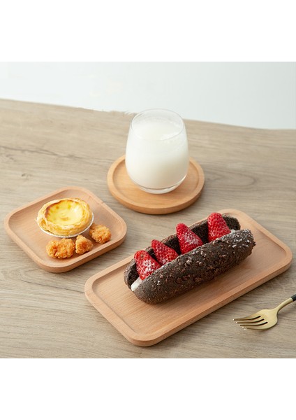 Yuvarlak 13CM Stili Kayın Katı Ahşap Saklama Tepsileri Dekoratif Tatlı Meyve Ekmek Ahşap Tabaklar Dikdörtgen Yuvarlak Fincan Çay Tepsi Tabak Sofra Takımı (Yurt Dışından) indirimleri