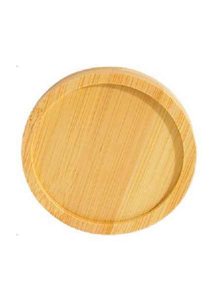 8cm Tarzı Elips Şekilli Bambu Ahşap Tabak Saksı Mini Bitki Çiçek Saksı Standı Succulent Saksı Tepsi Basit Şık Tasarım Ev Balkonu (Yurt Dışından)