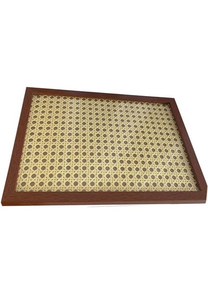 Kare Tarzı Nordik Tarzı Aromaterapi Hasır Tepsi Masaüstü Dekor Meyve Ahşap Tepsi (Yurt Dışından)