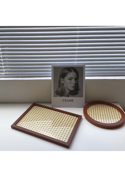 Kare Tarzı Nordik Tarzı Aromaterapi Hasır Tepsi Masaüstü Dekor Meyve Ahşap Tepsi (Yurt Dışından) fiyatları