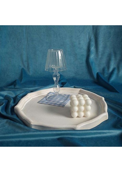 Bir Stil Vintage Beyaz Mdf Ahşap Toz Tepsisi Masaüstü Dekoratif Çay Meyve Makyaj Takı Gösteri Depolama Tabağı (Yurt Dışından) fiyatları