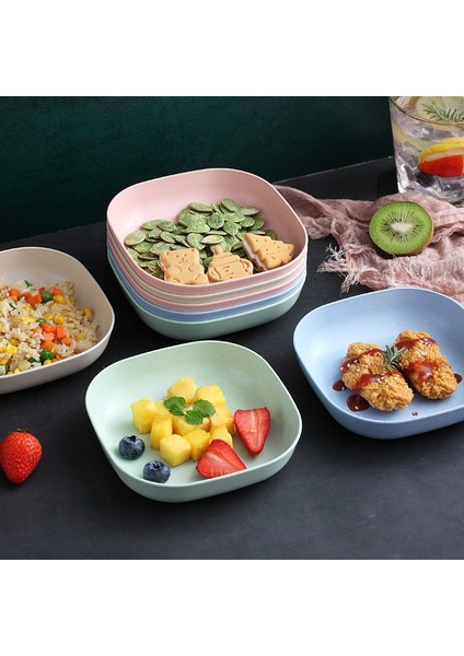 G Tarzı Buğday Sapı Kaseler Masaüstü Alın Yemek Tabağı Kek Meyve Tatlı Mutfak Tabakları Aksesuarlar Trayler (Yurt Dışından) modelleri