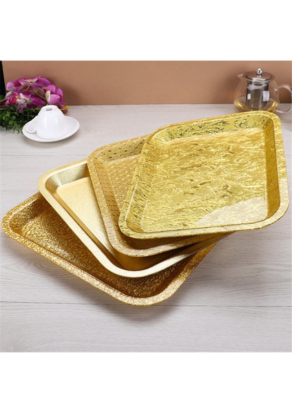 Açık Sarı Stil Akrilik Altın Dikdörtgen Plastik Otel Ktv Tabak Saklama Tepsisi Japon Atıştırmalık Yiyecekler Servis Tabağı Altın Tepsisi Dekorasyon (Yurt Dışından) fiyatları