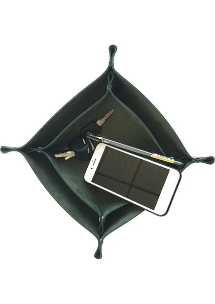 Kırmızı L 25 x 25CM Stili Depolama Tepsileri Kare Tepsi Takı Telefon Madeni Para Masaüstü Kutusu Eşya Kutuları Masa Dekorasyon Anahtar Cüzdan Tepsiler Dekoratif (Yurt Dışından) indirimleri