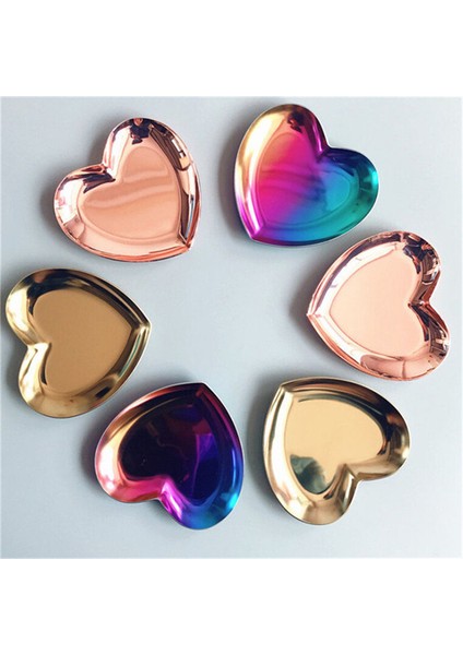 Altın Tarzı Kalp Şekilli Takı Yüzük Saklama Tepsi Tutucu Zincir Küpe Şeker Fındık Organizatör Tepsi Ev Dekorasyonu Saklama Tabak (Yurt Dışından) modelleri