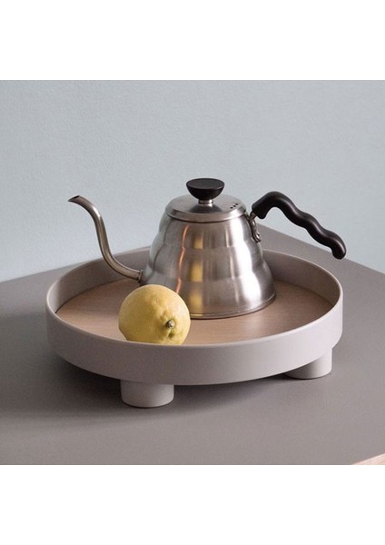 Gri Tarzı Kuzey Avrupa Ahşap Yuvarlak Depolama Tepsi Sofra Beyaz Tabak Tepsi Yiyecek Meyve Düğün Mutfak Servis Tepsi Dekoratif Kase (Yurt Dışından) indirimleri