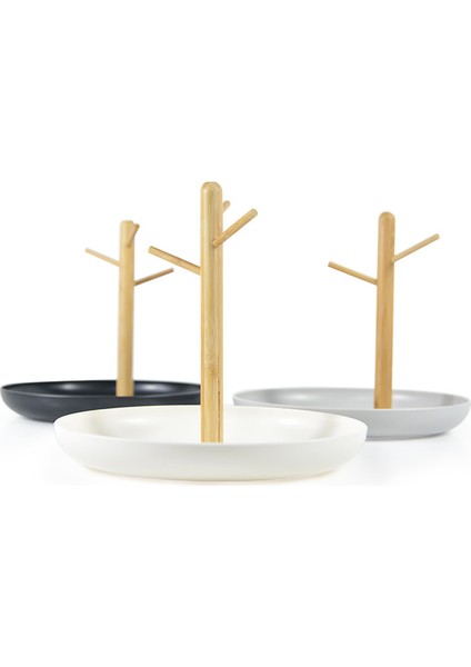 Gri Tarzı Nordik Basit Yuvarlak Depolama Tepsi Yatak Odası Masaüstü Taşınabilir Kozmetik Takı Süsler Düzenleyici (Yurt Dışından) fırsatları