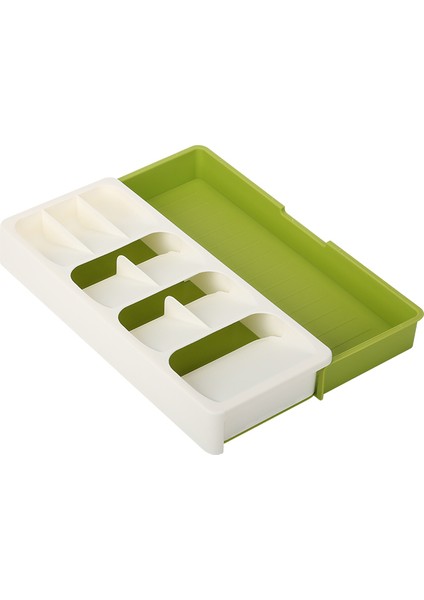 Beyaz Stil Mutfak Depolama Rafı Mutfak Çekmece Çatal Bıçak Depolama Kutusu Çatal Bıçak Depolama Tepsisi Kaşık Çatal Düzenleyici Ayrı Bıçak Tutucu (Yurt Dışından)