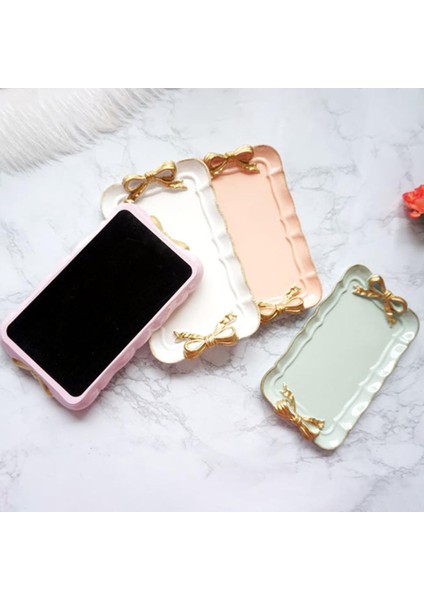 Pembe Tarzı Reçine Nordic Süsleme Kase Takı Kozmetik Tepsi Şekerlik Tatlılık Küçük Saklama Tepsisi (Yurt Dışından) indirimleri