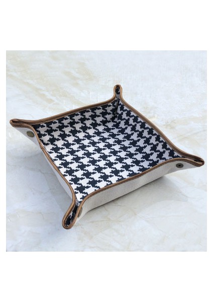 A-L Stili Jınserta Katlanır Kumaş Tepsi Kozmetik Saklama Kutusu Anahtarlar Paralar Masaüstü Eşyalar Saatler Cüzdan Telefon Konteyner Kutusu Dekorasyon Hediye Için (Yurt Dışından)