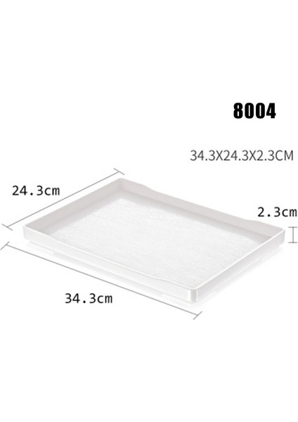Beyaz 8004 Stili Yeni Servis Tepsi Dikdörtgen Plastik Tepsi Yemek Servis Tepsileri Restoran Ev Otel Tepsi Dayanıklı Servis Tepsisi-30 (Yurt Dışından)