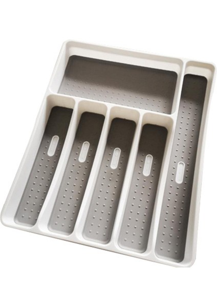 6 Izgara Stili Mutfak Düzenleyici Çatal Kaşık Bıçak Bölme Saklama Kutusu Plastik Raf Tutucu - Türkçe (Yurt Dışından)