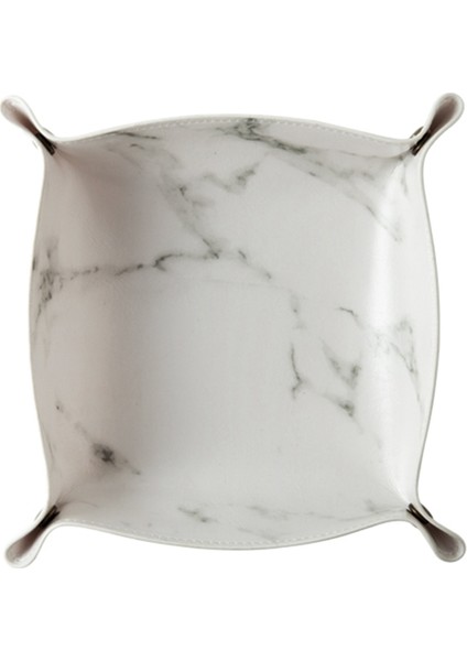 Beyaz S 20 x 20CM Stili Küp Tepsi Takı Telefon Para Masaüstü Saklama Kutusu Süs Kutuları Anahtar Cüzdan Çekmeceler Dekoratif (Yurt Dışından)