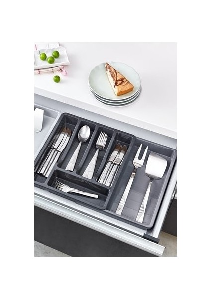 Mutfak Çekmecesi Organizatörü Çatal Kaşık Bıçak Düzenleyici Sürgülü Kaşık Tutucu Ayarlanabilir Kaydırmazlık Için (Yurt Dışından) fiyatları