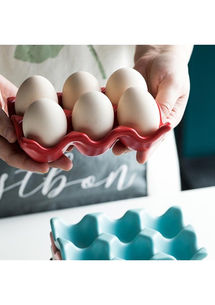 Siyah Stil Seramik 6 Izgara Yumurta Tepsisi Kutu Ev Mutfak Buzdolabı Taze Yumurta Saklama Kutusu Pişirme Sofra Eşyaları Fırın Mutfak Yumurta Saklama Kutusu (Yurt Dışından) indirimleri