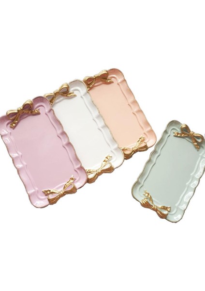 Mor Tarzı Reçine Nordic Süsleme Kase Takı Kozmetik Tepsi Şekerlik Tatlılık Küçük Saklama Tepsisi (Yurt Dışından) modelleri