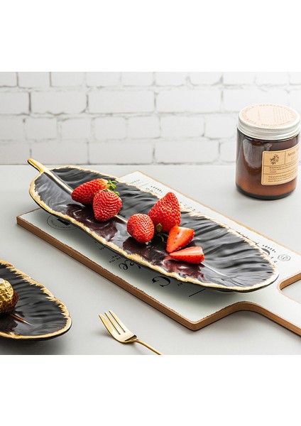 10 Inçyeşil-S Tarzı Lüks Tüy Saklama Tepsisi Seramik Meyve Pasta Tatlı Sofra Takımı Makyaj Takı Süsleme Servis Tepsisi Seti (Yurt Dışından) fiyatları