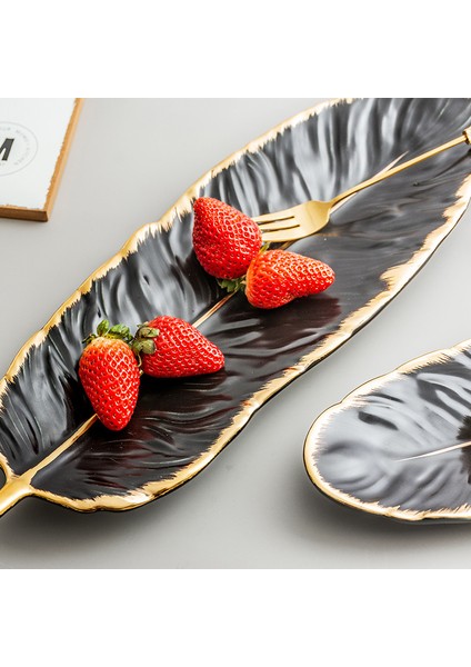 10 Inçyeşil-S Tarzı Lüks Tüy Saklama Tepsisi Seramik Meyve Pasta Tatlı Sofra Takımı Makyaj Takı Süsleme Servis Tepsisi Seti (Yurt Dışından) modelleri