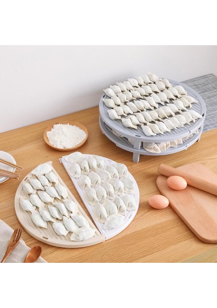 No.6 Tarzı Dumpling Perde Makarna Tek Kat Kapak Paspas Yaratıcı Mutfak Katlanabilir Paspas Kapak Perde Dumpling Tepsi Koymak (Yurt Dışından)