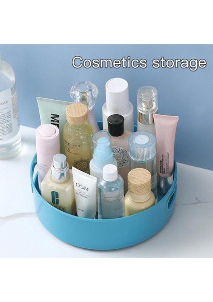 Mavi Stil 360 Derece Dönebilen Tepsi Mutfak Saklama Kapları Baharat Tabak Atıştırmalık Meyve Yiyecek Tepsi Kaymaz Banyo Kozmetik Saklama Tabağı (Yurt Dışından) modelleri