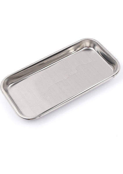 Gümüş Tarzı 1 Adet Paslanmaz Çelik Depolama Tepsi Yiyecek Meyve Tabak Tabaklar Doktor Cerrahi Dişçi Tepsisi Mutfak Aksesuarları (Yurt Dışından)
