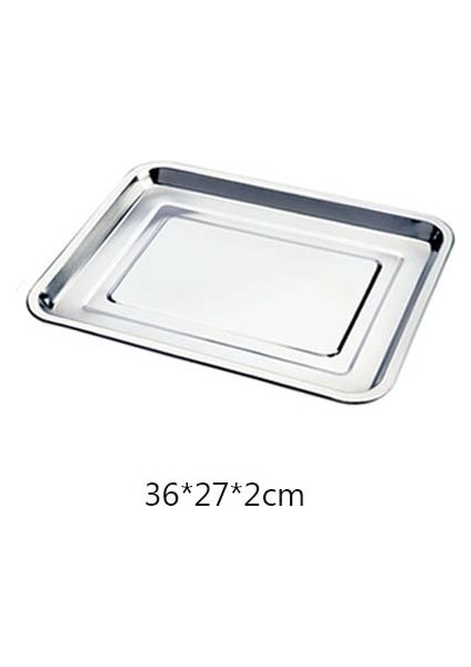 Kırmızı Stil Paslanmaz Çelik Saklama Tepsileri Kalın Tavalar Dikdörtgen Çok Fonksiyonlu Kafeterya Tepsisi Barbekü Derin Pilav Tabakları Plak (Yurt Dışından)
