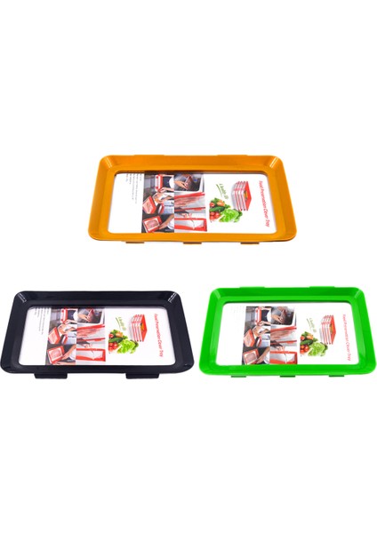Siyah Stil 1 Adet Gıda Saklama Tepsisi Yığılabilir Gıda Tazeleme Tepsisi Büyülü Esnek Tazeleme Tepsisi Yeniden Kullanılabilir Gıda Saklama Kabı Mutfak Aletleri (Yurt Dışından) modelleri