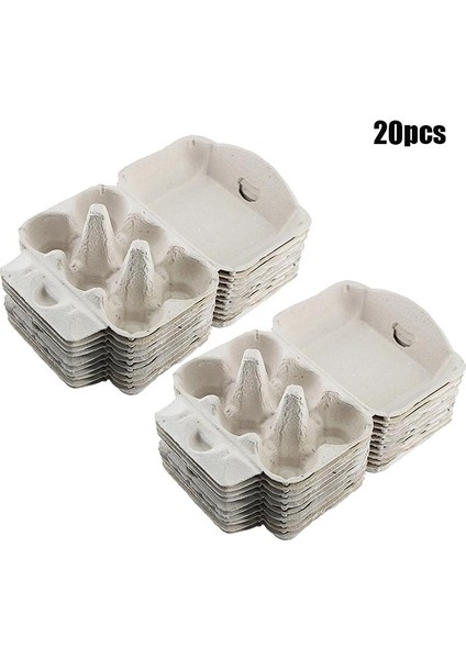 20 Adet Tarzı Kağıt Hamuru Yumurta Saklama Kapları Yumurta Tepsileri Tutucular Taşınabilir Yumurta Saklama Kutuları Yumurta Tutucular Mutfak Dekor Aksesuarları (Yurt Dışından)