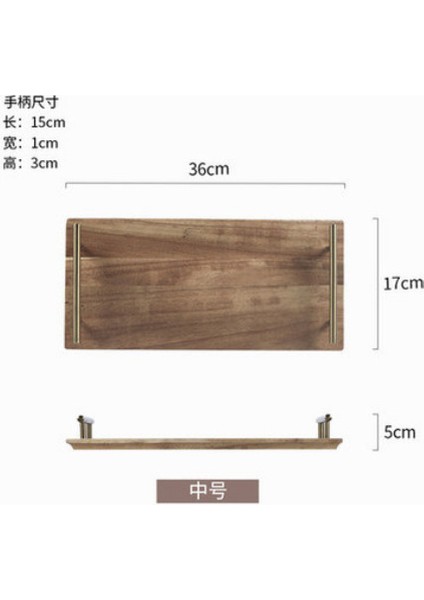 M 36X17CM Style Nordik Akasya Ahşap Tepsi - Saklama Kasesi, Mücevher ve Kozmetik Tabak, Meyve Kek Tepsisi, Mutfak Dolabı Düzenleyici Mutfak Eşyaları (Yurt Dışından)