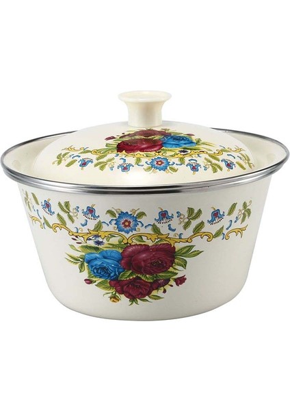 C-20CM Tarzı Emaye Kase Kase Kalın Büyük Kapasiteli Vintage Kapaklı Tencere Mutfak Buzdolabı Gıda Saklama Için Uygun (Yurt Dışından) fırsatları